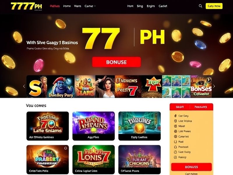 Welcome to 777ph.com, your premier destination for online gambling games. Explore slot machines, live dealers, table games, and exclusive bonuses for real money entertainment.